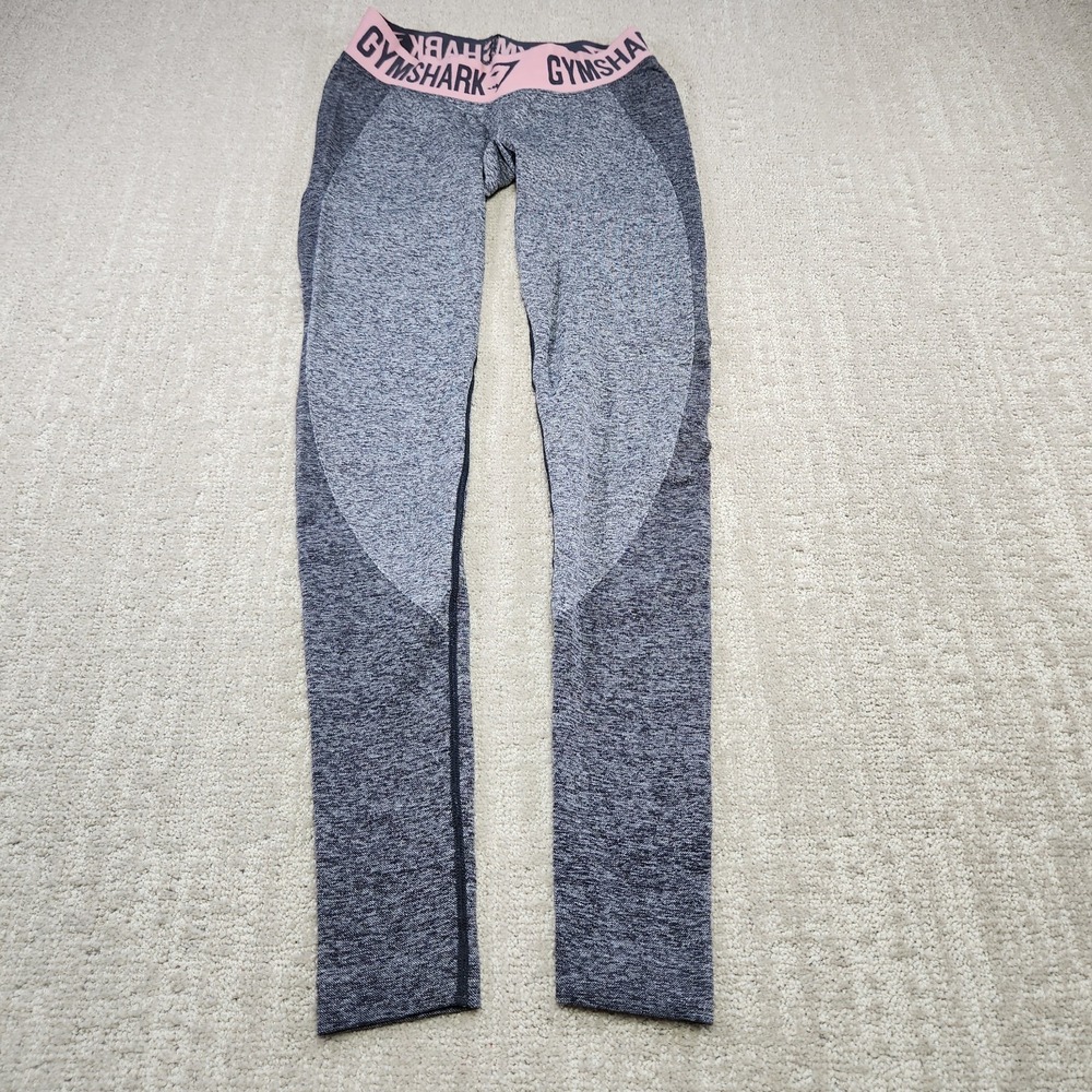 Gymshark Leggings Women Small Flex High Rise Gray‎ Gym Training Athleisure